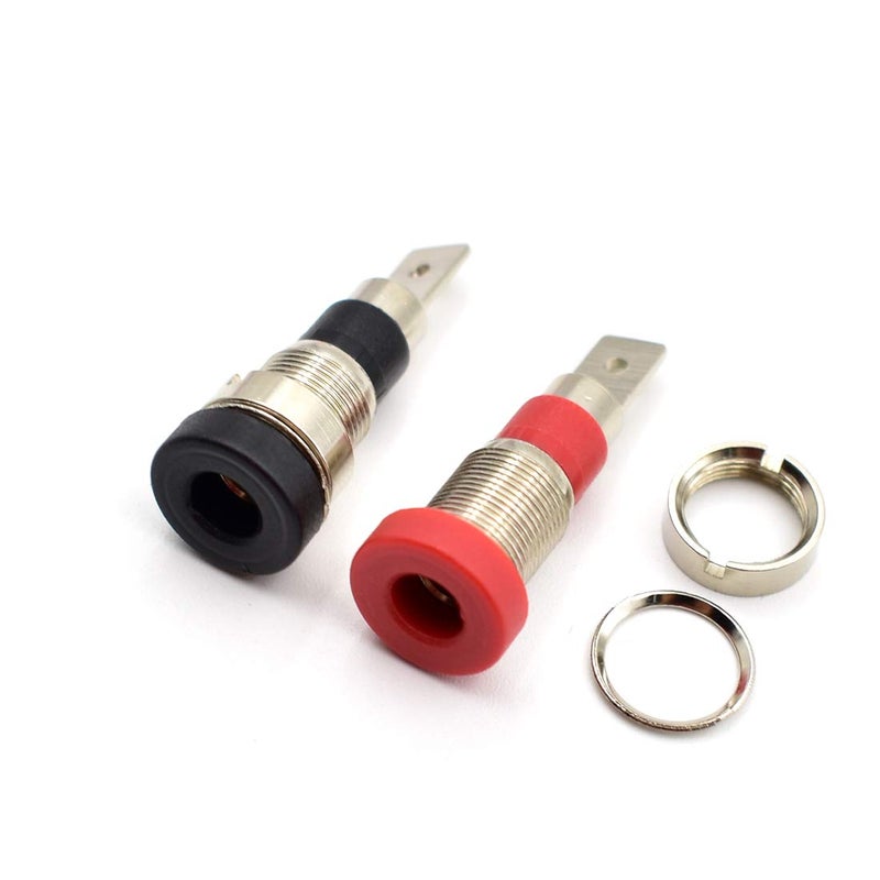 zhenyu 10Pcs 4mm Banana Jack Socket Female Adapter Panel Mount Binding Post for 4mm Banana Plug Connectors - Image 4